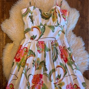 Beautiful  Empire waist cotton party dress